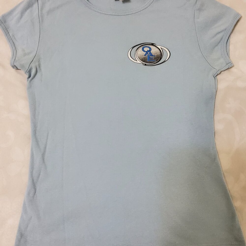 Vintage Oae Old Antarctic Explorer T Shirt Light Blue Y2k Baby Tee View 6